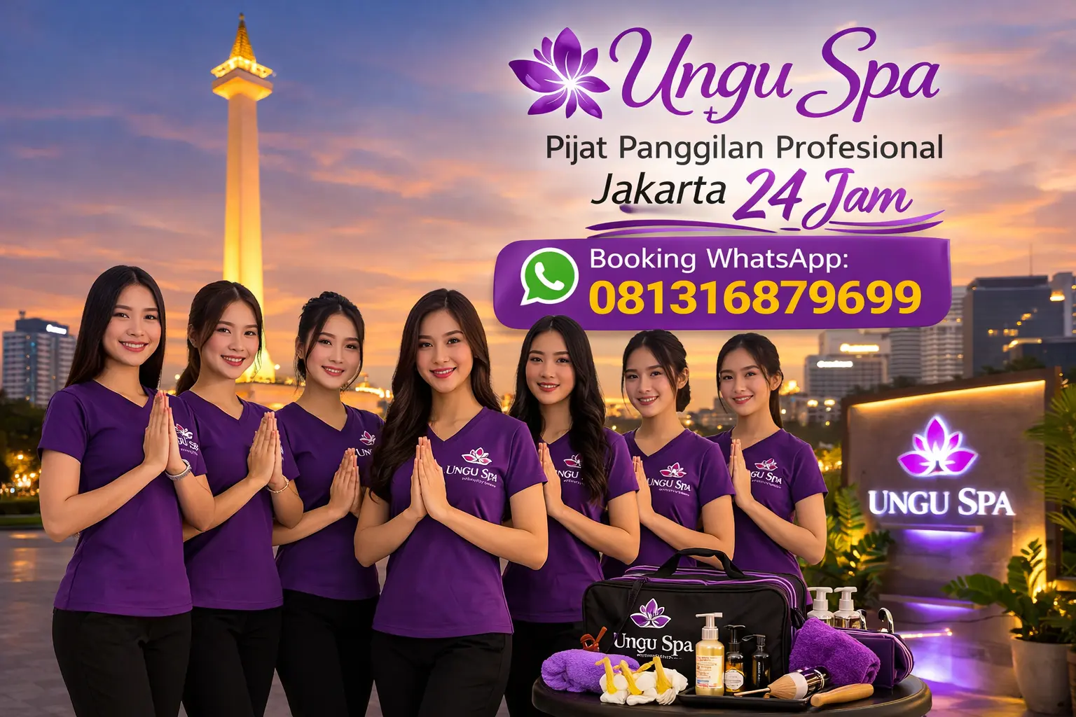 Tim terapis profesional Ungu Spa Jakarta